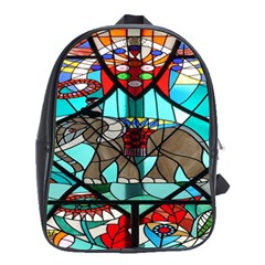 Elephant Stained Glass School Bags(large) 