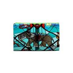 Elephant Stained Glass Cosmetic Bag (xs)