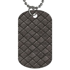 Seamless Leather Texture Pattern Dog Tag (one Side)