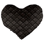 Seamless Leather Texture Pattern Large 19  Premium Flano Heart Shape Cushions Back