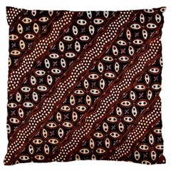 Art Traditional Batik Pattern Large Flano Cushion Case (one Side)