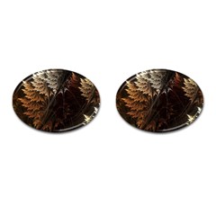 Fractalius Abstract Forests Fractal Fractals Cufflinks (oval) by BangZart