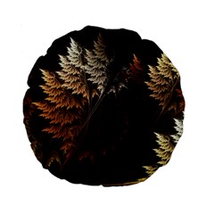 Fractalius Abstract Forests Fractal Fractals Standard 15  Premium Flano Round Cushions