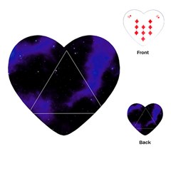 Space Playing Cards (heart)  by Valentinaart