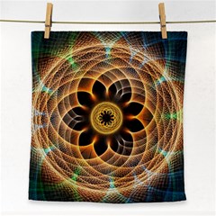 Mixed Chaos Flower Colorful Fractal Face Towel by BangZart