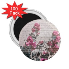 Shabby Chic Style Floral Photo 2 25  Magnets (100 Pack)  by dflcprints