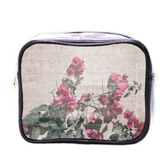 Shabby Chic Style Floral Photo Mini Toiletries Bags by dflcprints
