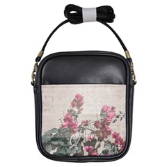 Shabby Chic Style Floral Photo Girls Sling Bags by dflcprints