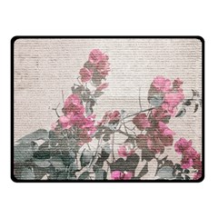 Shabby Chic Style Floral Photo Fleece Blanket (small) by dflcprints