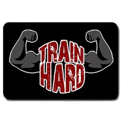 Train hard Large Doormat 