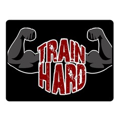 Train hard Fleece Blanket (Small)