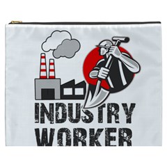 Industry Worker  Cosmetic Bag (xxxl)  by Valentinaart