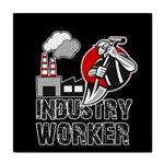 Industry worker  Tile Coasters Front