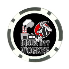 Industry Worker  Poker Chip Card Guard by Valentinaart
