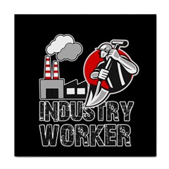 Industry Worker  Face Towel by Valentinaart