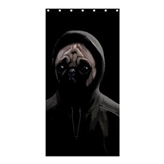 Gangsta Pug Shower Curtain 36  X 72  (stall)  by Valentinaart