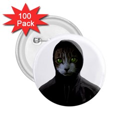 Gangsta Cat 2 25  Buttons (100 Pack)  by Valentinaart