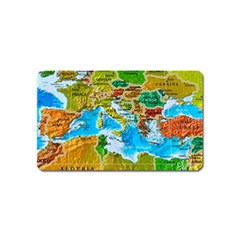 World Map Magnet (name Card) by BangZart