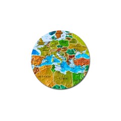 World Map Golf Ball Marker (10 Pack) by BangZart