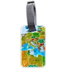 World Map Luggage Tags (two Sides) by BangZart