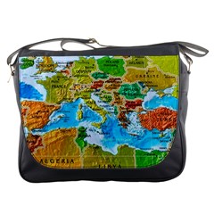 World Map Messenger Bags by BangZart