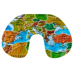 World Map Travel Neck Pillows by BangZart