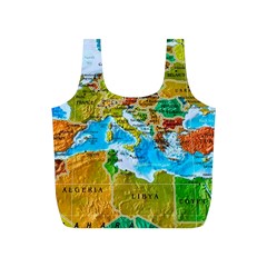 World Map Full Print Recycle Bags (s)  by BangZart