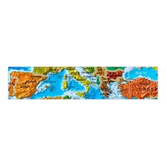 World Map Velvet Scrunchie by BangZart