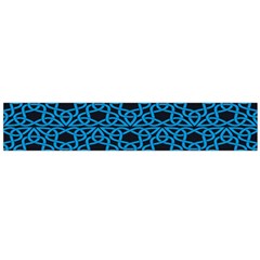 Triangle Knot Blue And Black Fabric Flano Scarf (large)