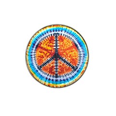 Tie Dye Peace Sign Hat Clip Ball Marker (10 Pack) by BangZart