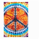 Tie Dye Peace Sign Small Garden Flag (Two Sides) Front