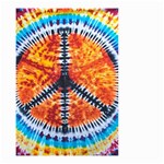 Tie Dye Peace Sign Small Garden Flag (Two Sides) Back