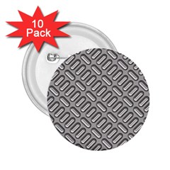 Grey Diamond Metal Texture 2 25  Buttons (10 Pack)  by BangZart