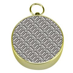 Grey Diamond Metal Texture Gold Compasses