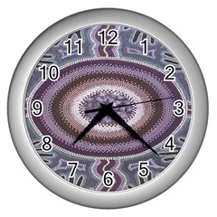 Spirit Of The Child Australian Aboriginal Art Wall Clocks (silver)  by BangZart