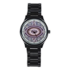 Spirit Of The Child Australian Aboriginal Art Stainless Steel Round Watch