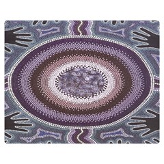 Spirit Of The Child Australian Aboriginal Art Double Sided Flano Blanket (medium) 