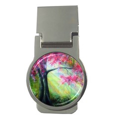 Forests Stunning Glimmer Paintings Sunlight Blooms Plants Love Seasons Traditional Art Flowers Sunsh Money Clips (round)  by BangZart