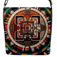 Colorful Mandala Flap Messenger Bag (s)