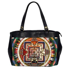 Colorful Mandala Office Handbags (2 Sides)  by BangZart