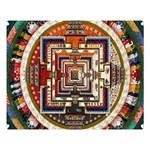 Colorful Mandala Double Sided Flano Blanket (Large)  Blanket Back