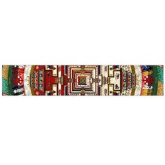 Colorful Mandala Flano Scarf (large)