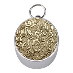 Golden European Pattern Mini Silver Compasses