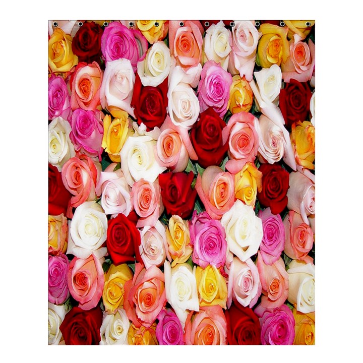 Rose Color Beautiful Flowers Shower Curtain 60  x 72  (Medium) 