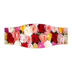 Rose Color Beautiful Flowers Stretchable Headband