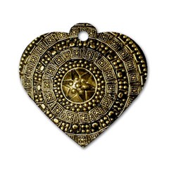 Gold Roman Shield Costume Dog Tag Heart (one Side) by BangZart