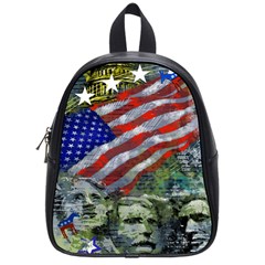 Usa United States Of America Images Independence Day School Bags (small)  by BangZart