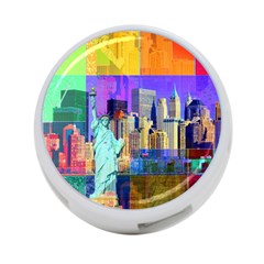New York City The Statue Of Liberty 4-port Usb Hub (two Sides)  by BangZart