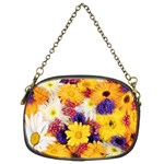 Colorful Flowers Pattern Chain Purses (Two Sides)  Back