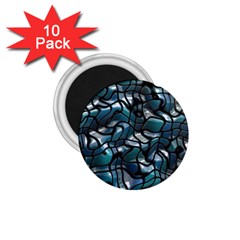 Old Spiderwebs On An Abstract Glass 1 75  Magnets (10 Pack)  by BangZart